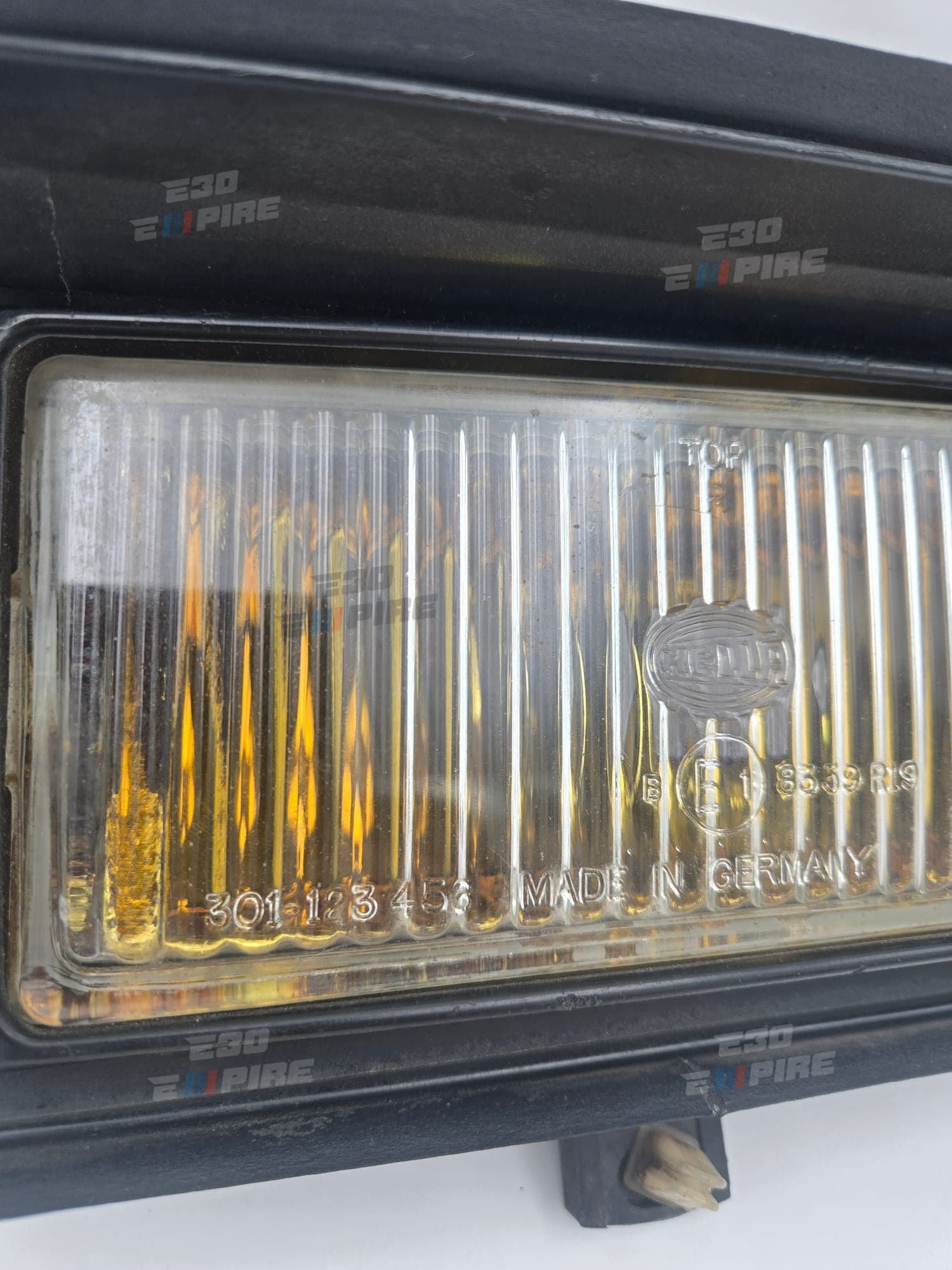 BMW E30 E28 Early Model Mtech 1 Yellow Fog Lights OEM — BMW E30 Exterior Parts — thumbnail 3