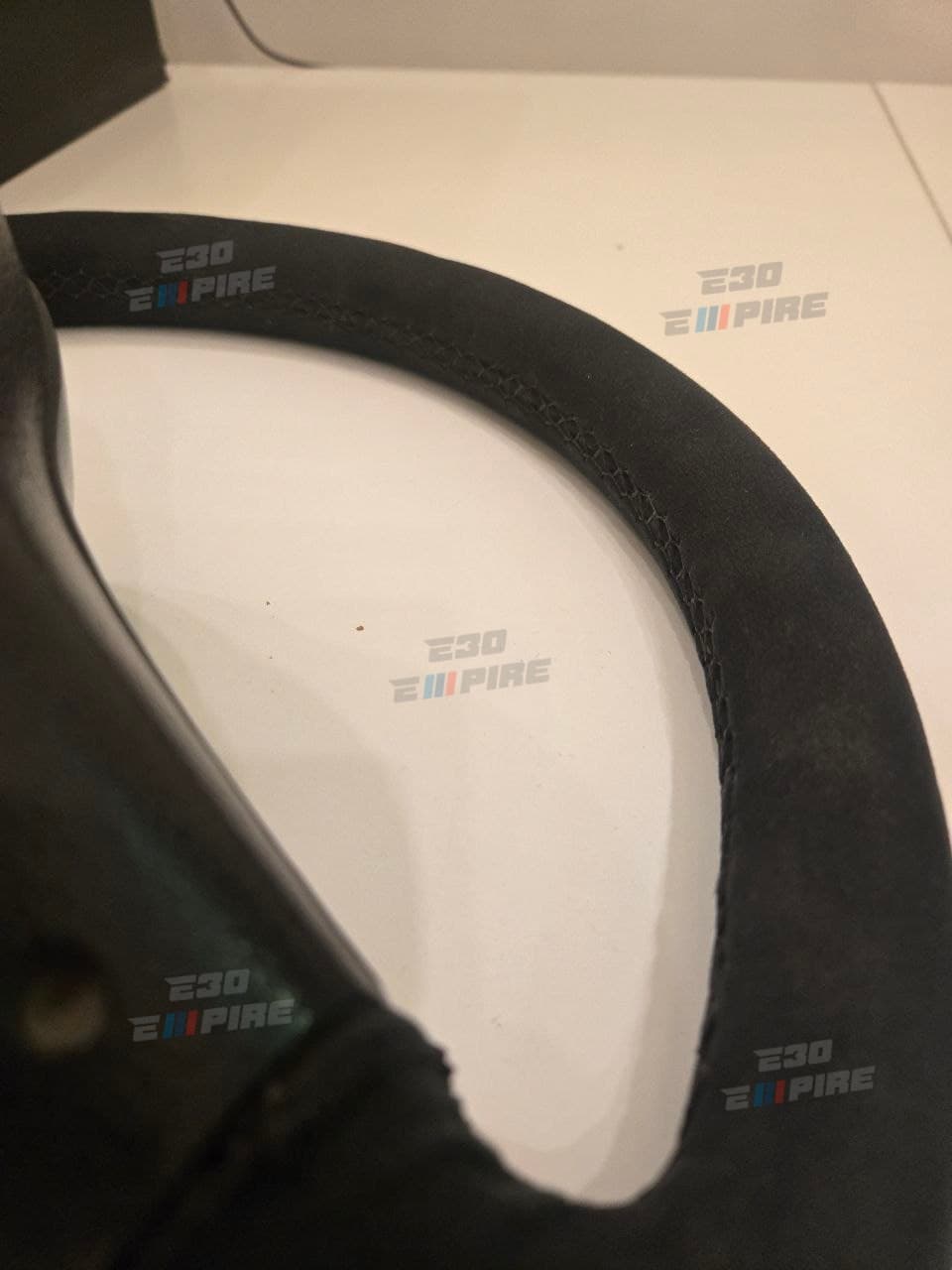 BMW E30 M tech1 370mm Small Size KBA70076 Alcantara — BMW E30 Steering Wheels — thumbnail 11