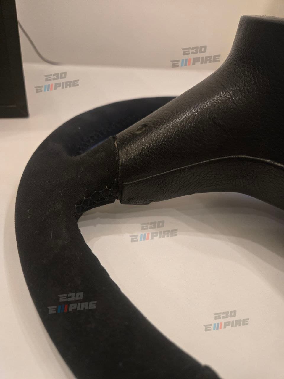 BMW E30 M tech1 370mm Small Size KBA70076 Alcantara — BMW E30 Steering Wheels — thumbnail 9