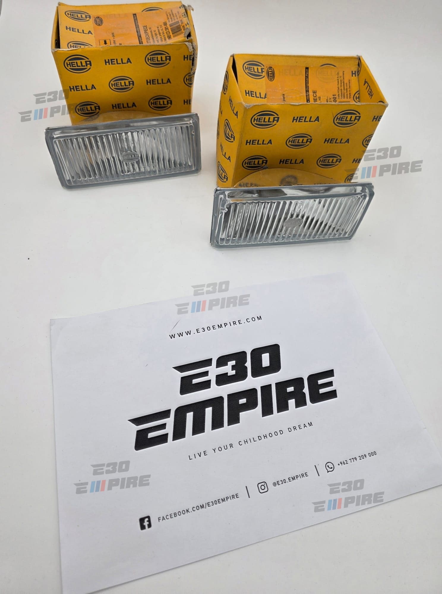 BMW E30 E28 Foglights Brand New Hella Insert Lensses Original NOS  — BMW E30 Exterior Parts