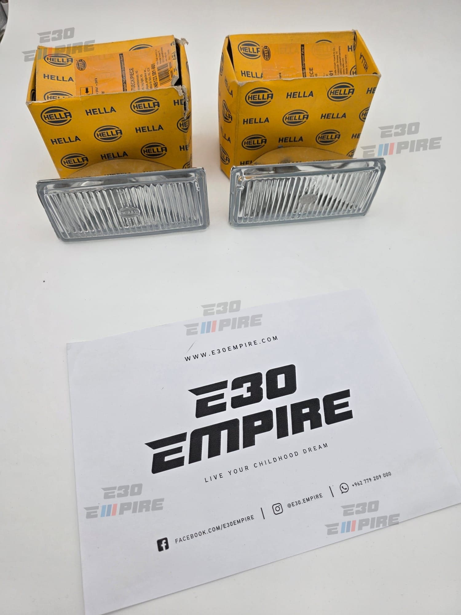 BMW E30 E28 Foglights Brand New Hella Insert Lensses Original NOS  — BMW E30 Exterior Parts — thumbnail 2