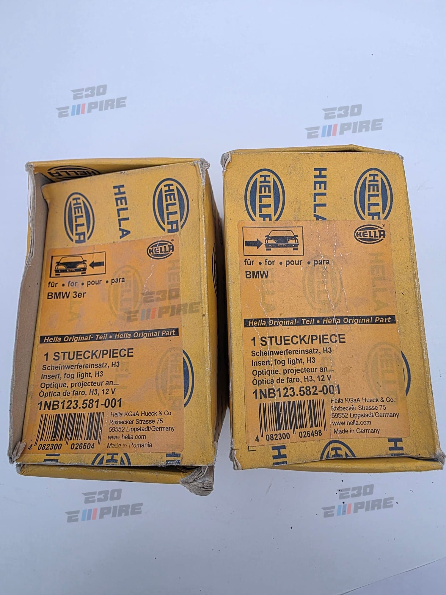 BMW E30 E28 Foglights Brand New Hella Insert Lensses Original NOS  — BMW E30 Exterior Parts — thumbnail 7