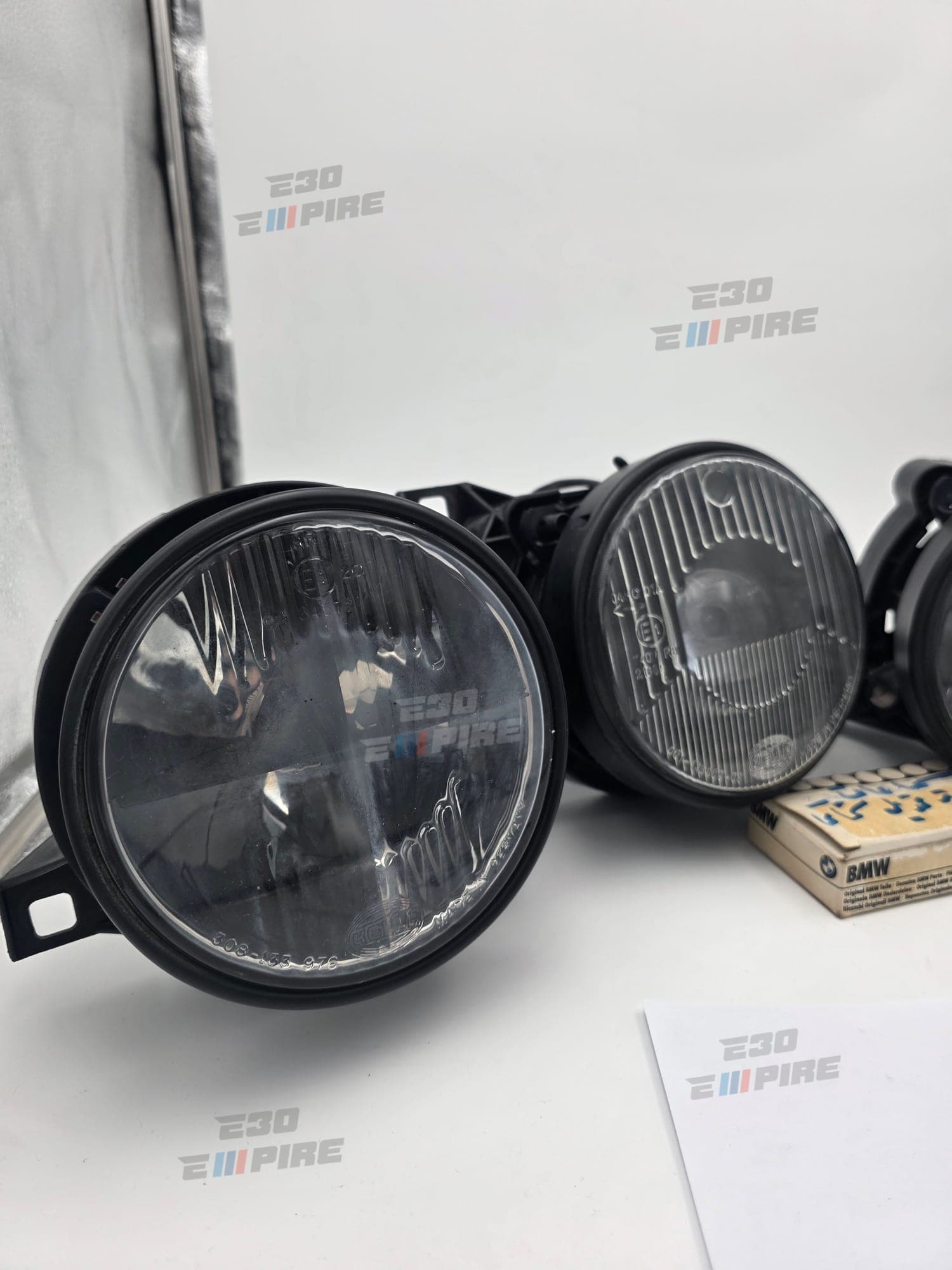 BMW E30 HELLA Smoked Headlights Original Good Condition ~ Rare — BMW E30 Exterior Parts — thumbnail 2