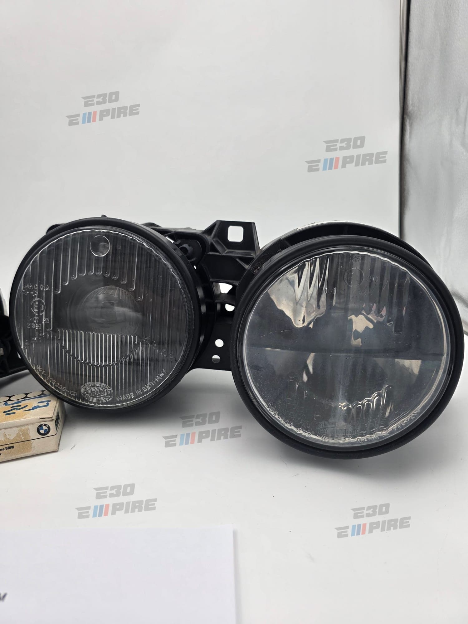 BMW E30 HELLA Smoked Headlights Original Good Condition ~ Rare — BMW E30 Exterior Parts — thumbnail 3