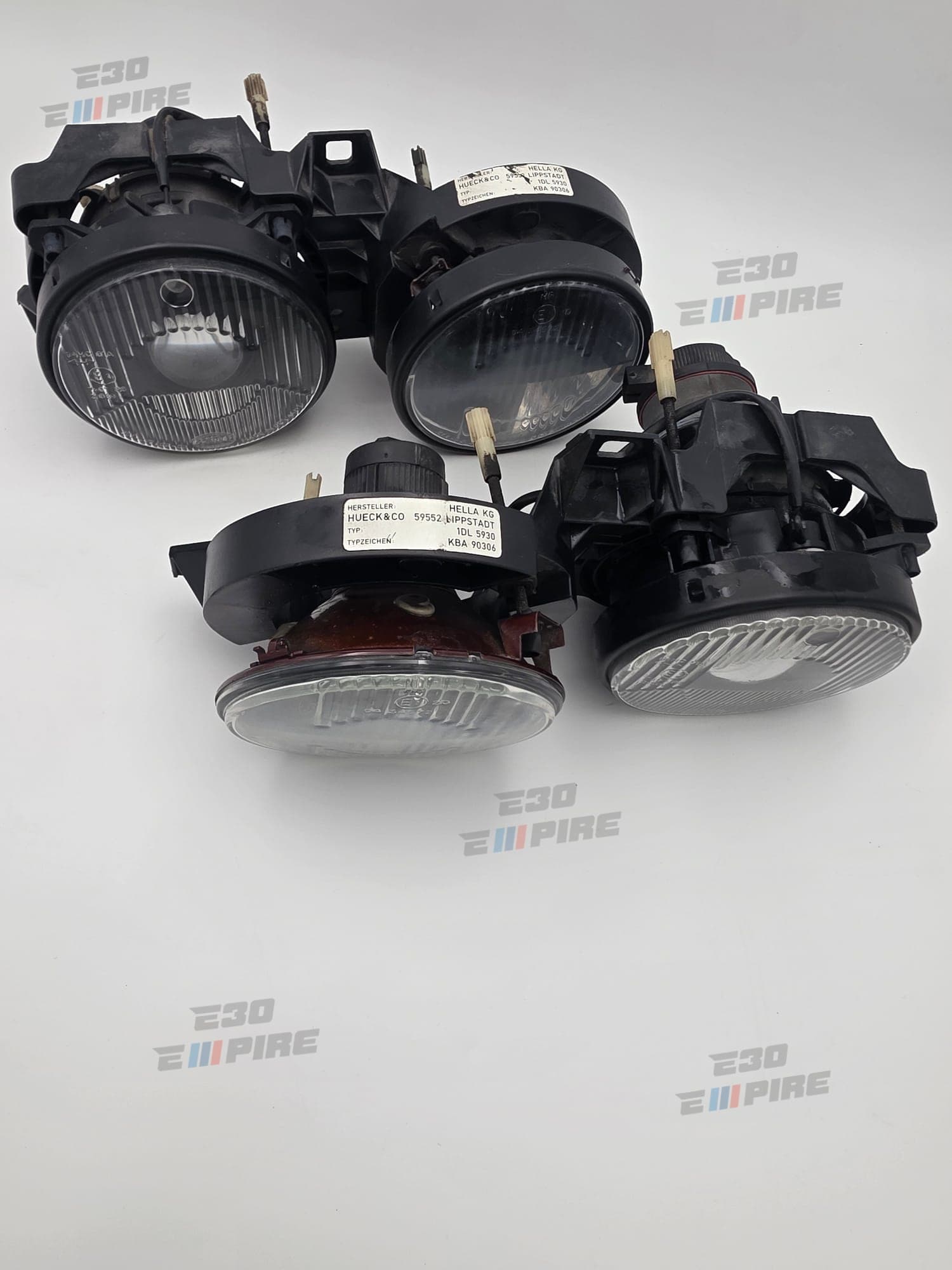 BMW E30 HELLA Smoked Headlights Original Good Condition ~ Rare — BMW E30 Exterior Parts — thumbnail 4