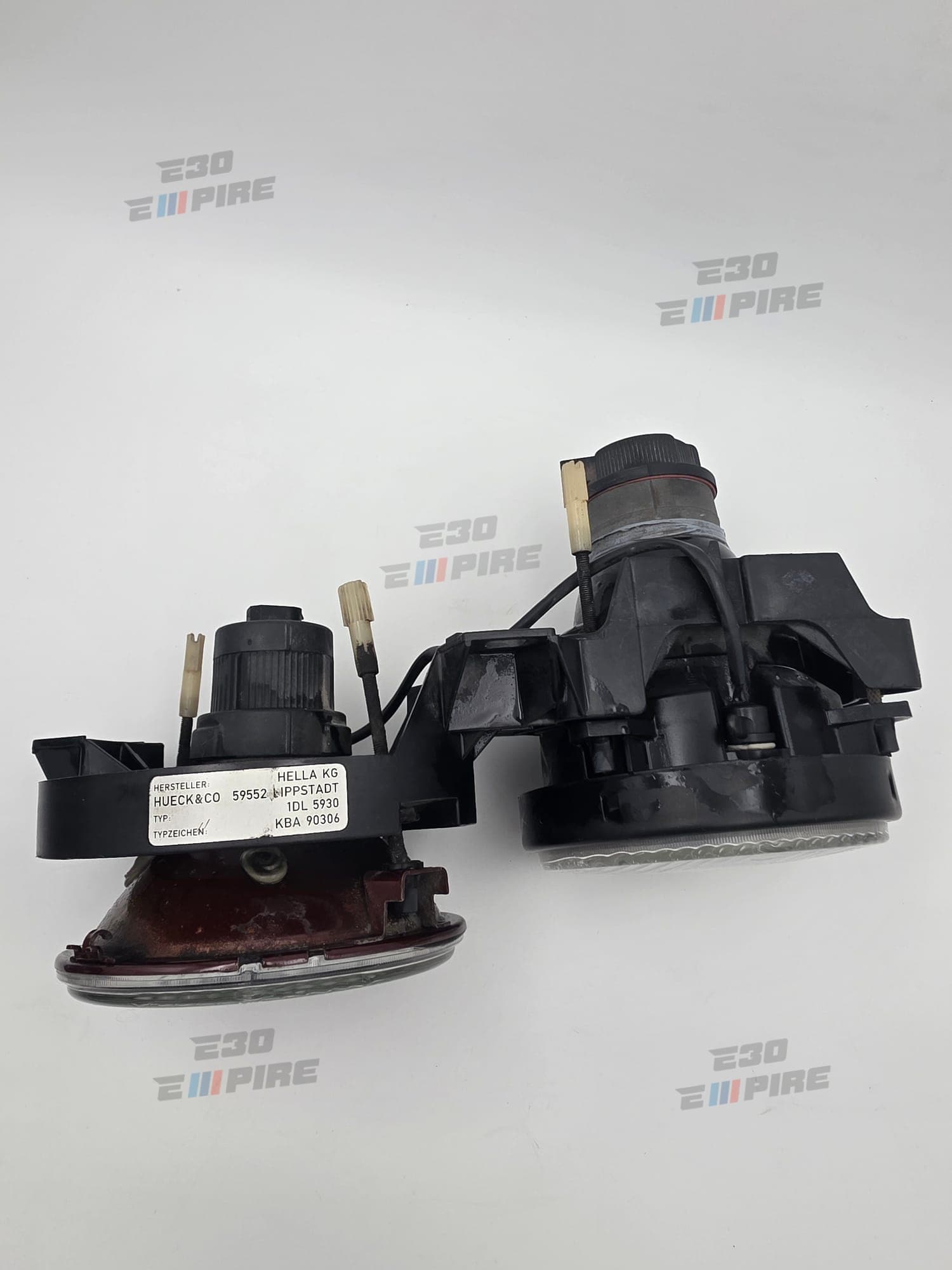 BMW E30 HELLA Smoked Headlights Original Good Condition ~ Rare — BMW E30 Exterior Parts — thumbnail 6