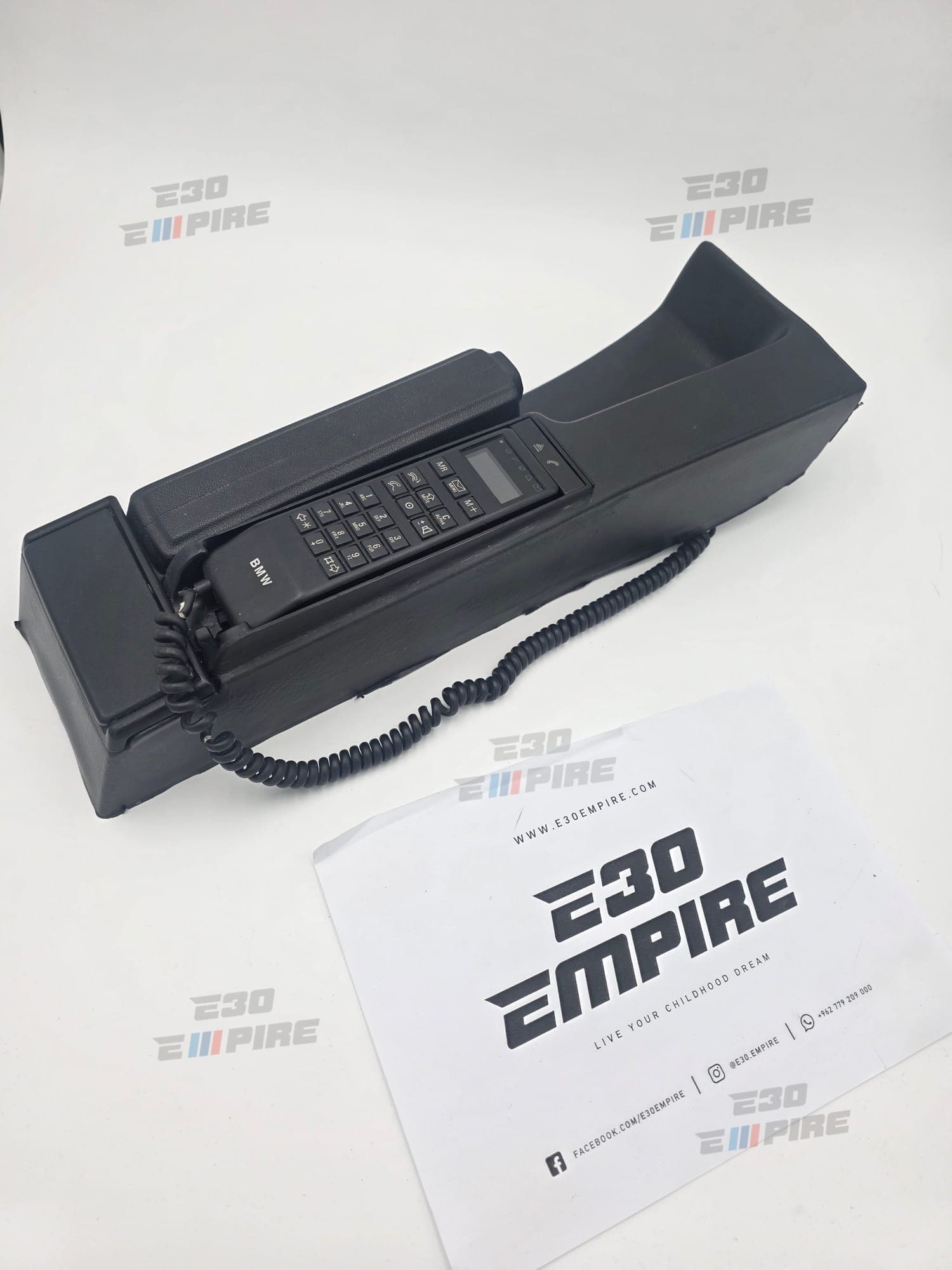 BMW E30 Center Console With Telephone Complete Very Rare Piece 51 16 1 884 246