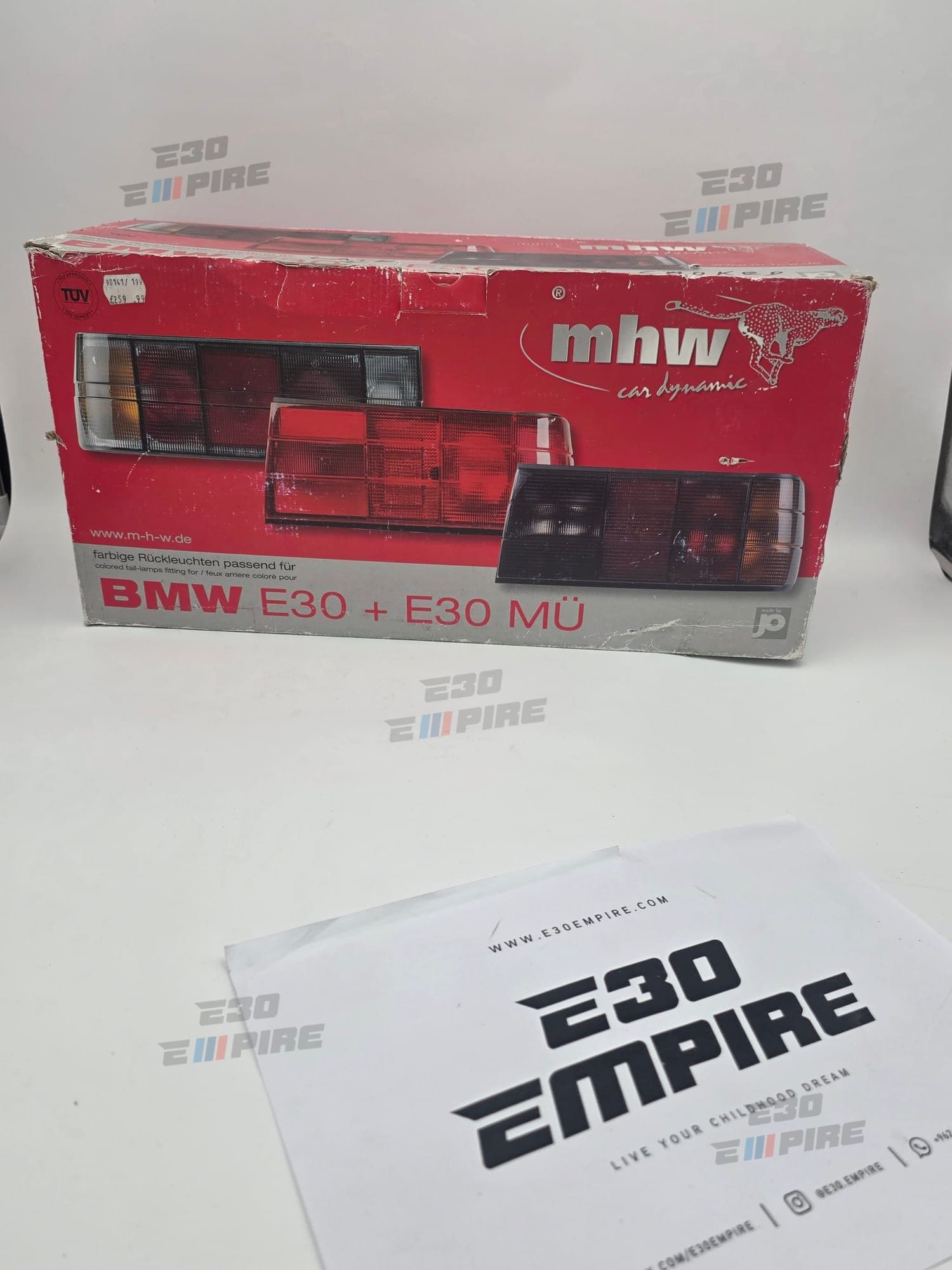 BMW E30 Original MHW Smoked BMW E30 Taillights Brand New NoS — BMW E30 Exterior Parts