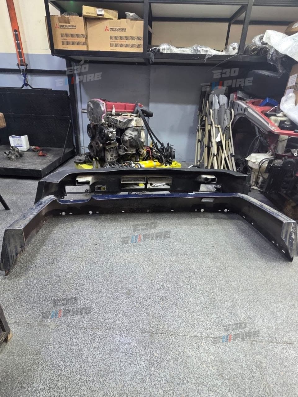 BMW E30 MTech 1 OEM Original Front & Rear Bumper Set KBA 35952 M-Technic 1 Genuine — BMW E30 Exterior Parts — thumbnail 3
