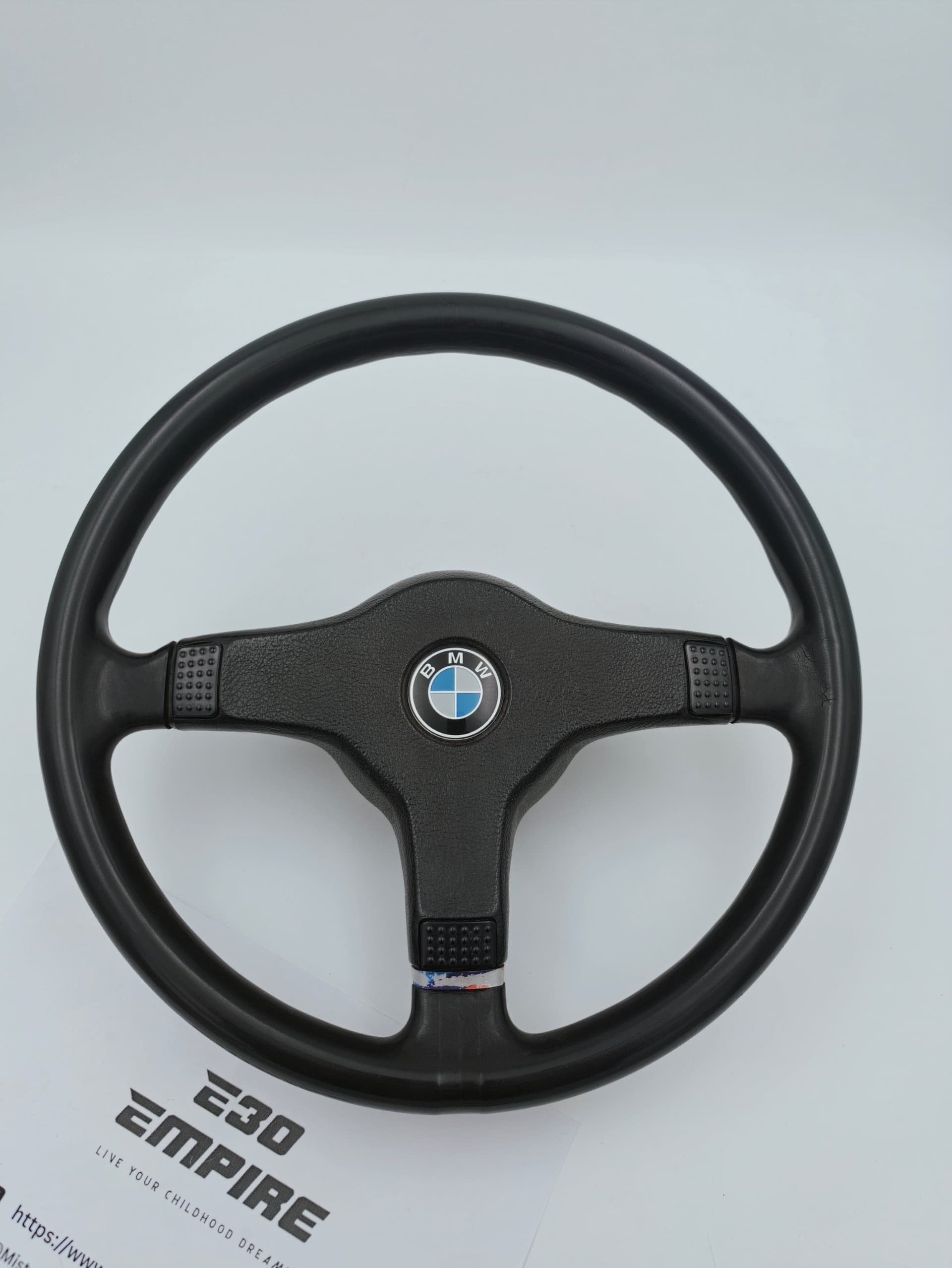 Rare BMW E30 MTech 1 Steering Wheel 370mm Small Size KBA 70076 — BMW E30 Steering Wheels